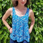 Goodwill Kansas News Article July 2018 Thrift Summer Finds Blue Floral Tank