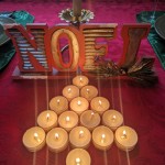 Ornamental NOEL And Votiv Candles